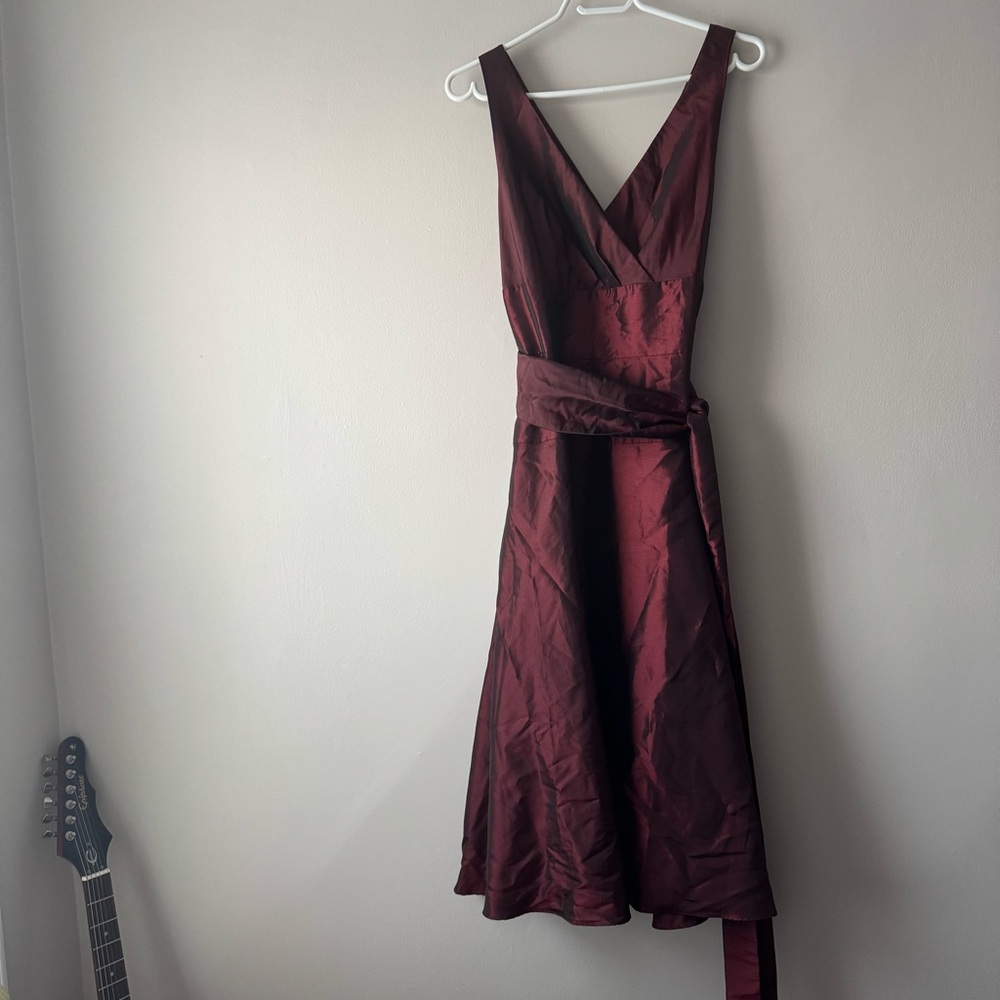 Coldwater Creek Deep Red Midi Dress